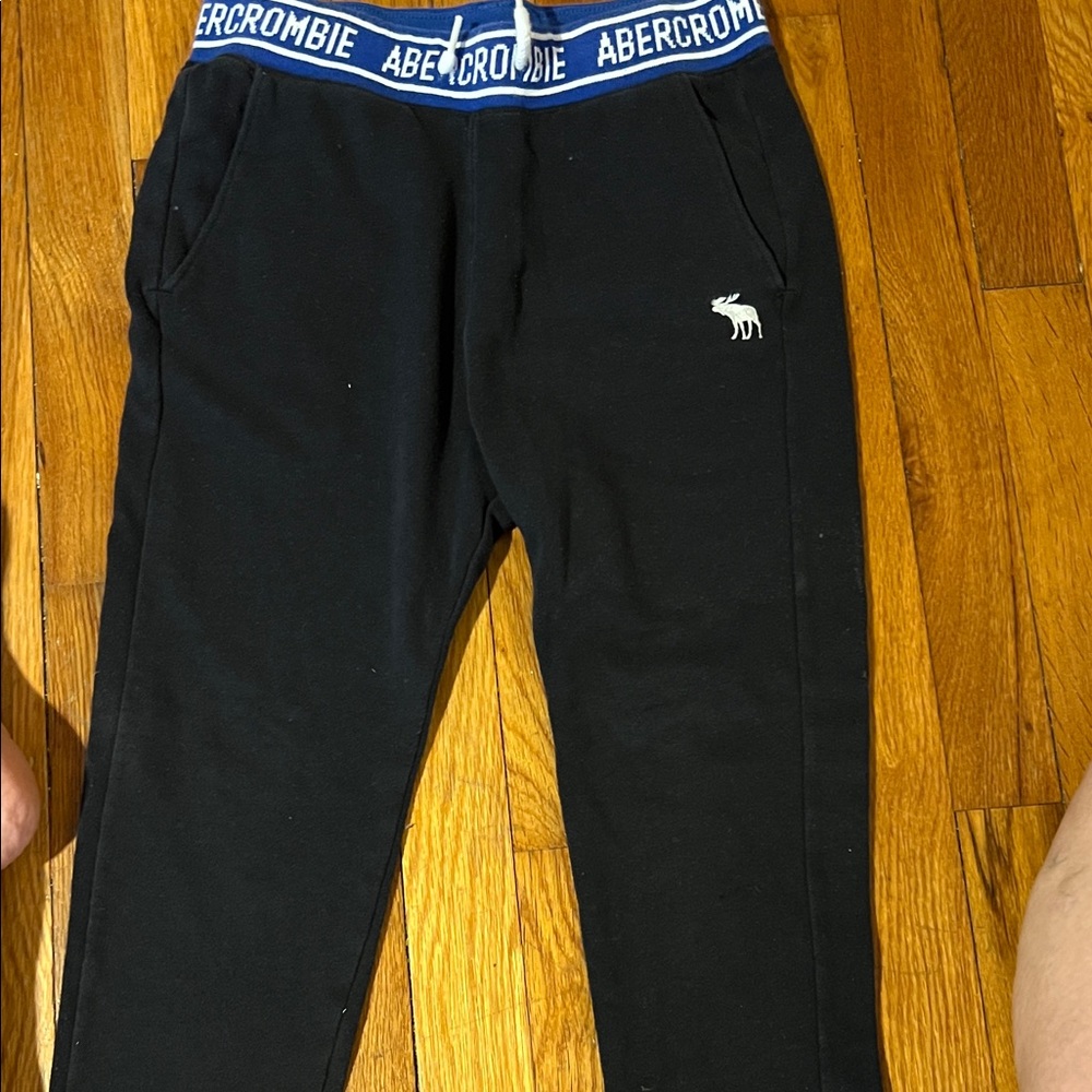 Abercrombie & Fitch Kids Navy Joggers with Blue Waistband